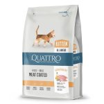 QUATTRO Kitten Extra Poultry sausas kačiukų pašaras su paukštiena, 1,5 kg