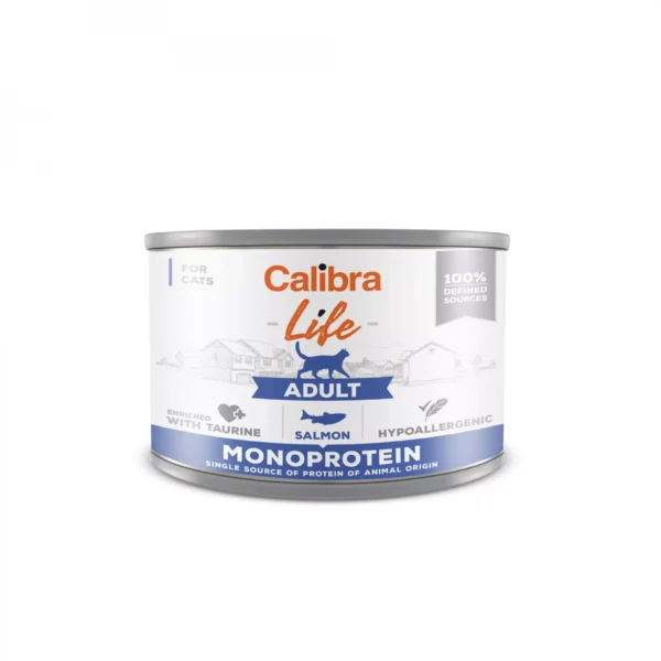 Calibra Cat Life Adult Salmon šlapias maistas katėms su lašiša