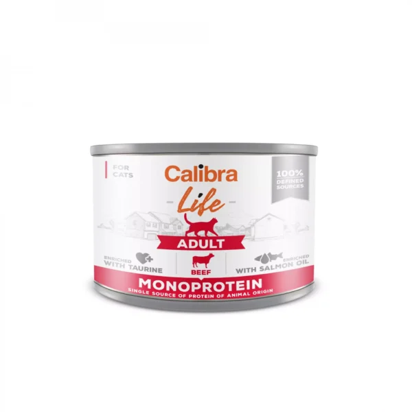Calibra Cat Life Adult Beef  šlapias maistas katėms su jautiena
