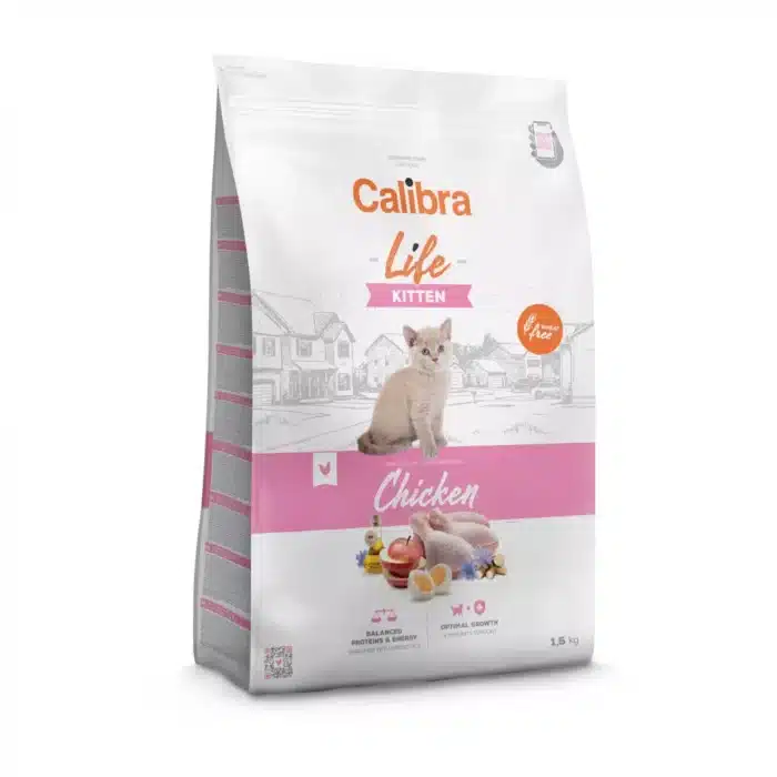 Calibra Cat Life Kitten Chicken sausas maistas kačiukams su vištiena