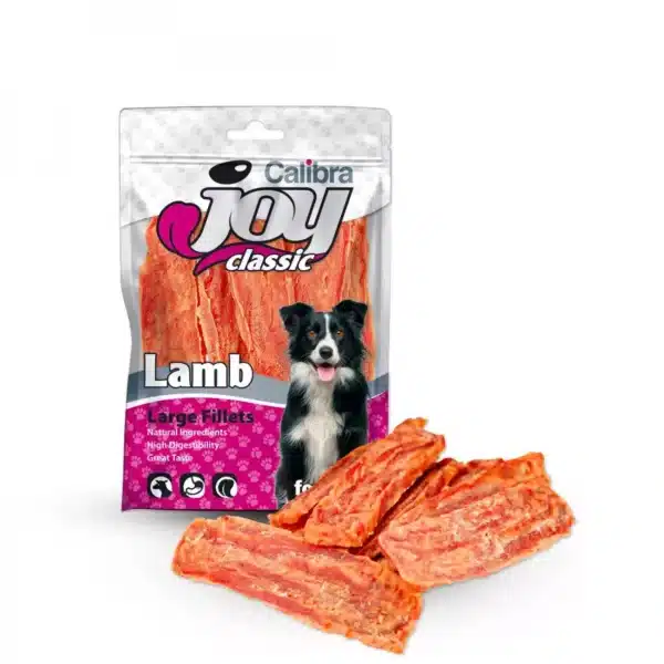 Calibra joy dog classic large lamb fillets 80g skanėstai šunims su ėriena
