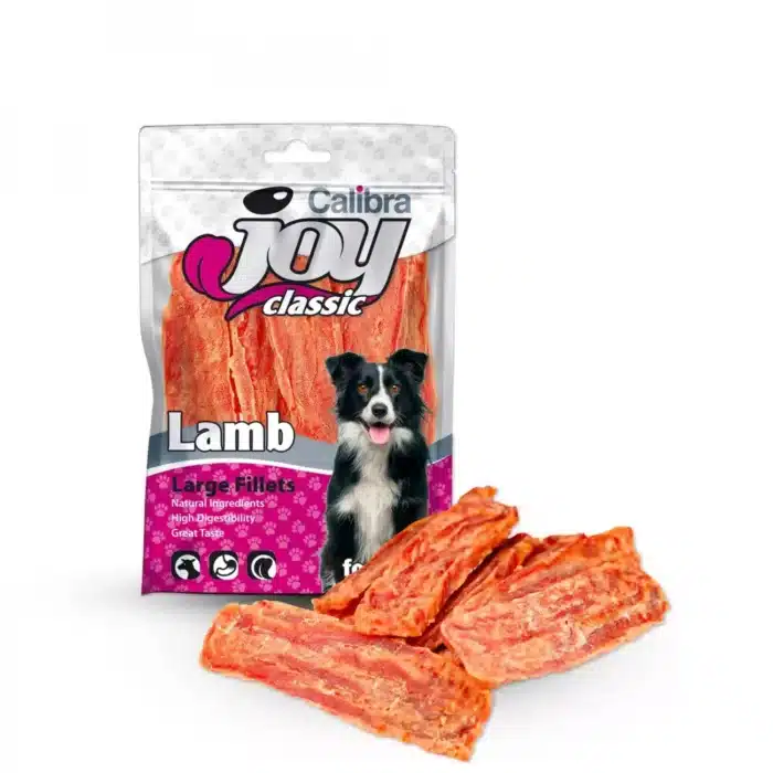 Calibra joy dog classic large lamb fillets 80g skanėstai šunims su ėriena