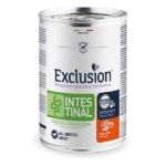 Exclusion Intestinal dietiniai konservai suaugusiems šunims su kiauliena ir ryžiais - 400g.