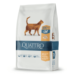 QUATTRO Extra Poultry sausas kačių pašaras su paukštiena, 1,5 kg