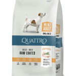QUATTRO Mini Adult sausas mažų veislių šunų pašaras su paukštiena, 7 kg