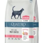 QUATTRO Sterilized sausas sterilizuotų kačių pašaras su paukštiena, 1,5 kg