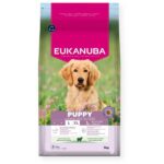 Eukanuba large breed puppy didelės veislės mažiems šuniukams su ėriena ir ryžiais