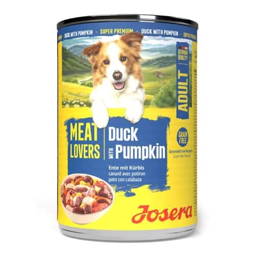 Josera Meat Lovers konservai šunims su antiena ir moliūgais