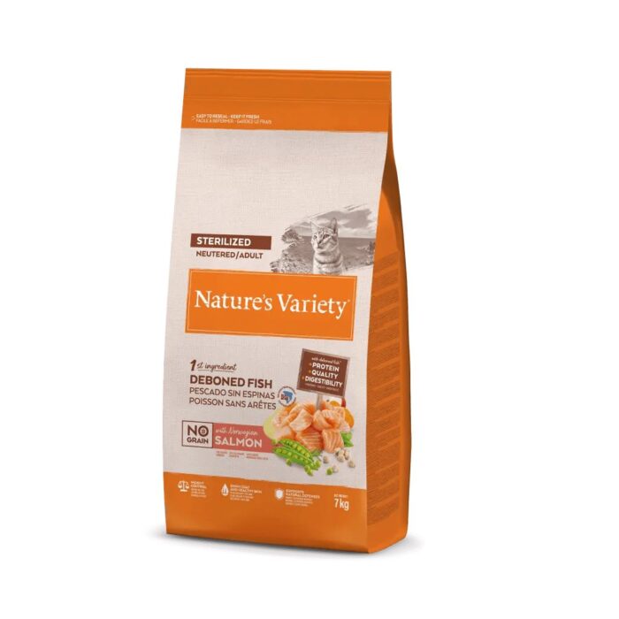 Nature's Variety No Grain Sterilized Cat sterilizuotoms suaugusioms katėms (norvegiška lašiša)