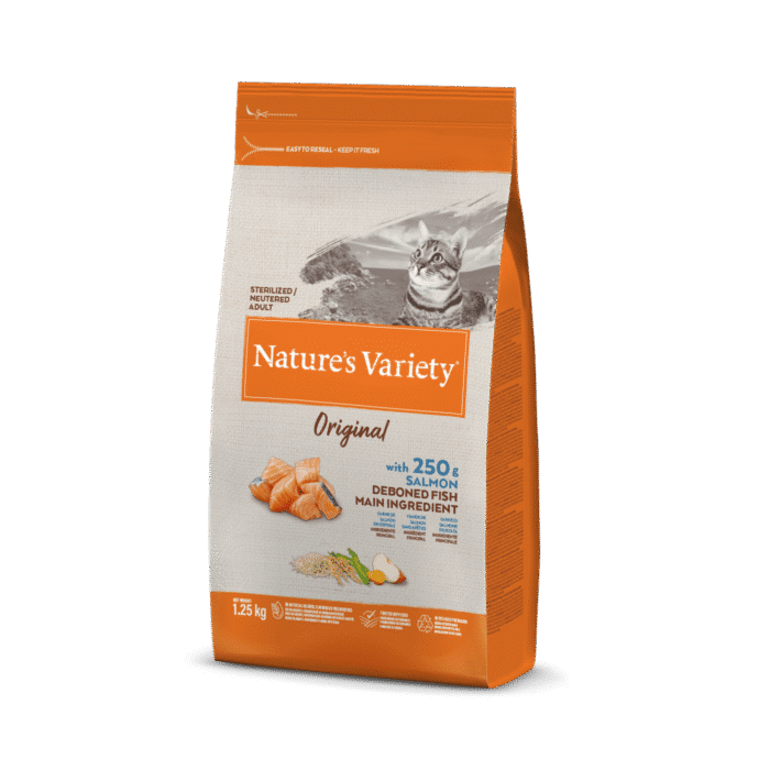 Nature's Variety Original Sterilized Cat sterilizuotoms suaugusioms katėms (lašiša)