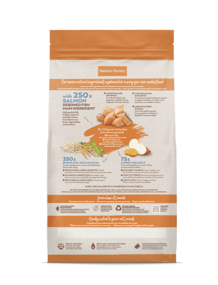 Nature's Variety Original Sterilized Cat sterilizuotoms suaugusioms katėms (lašiša)