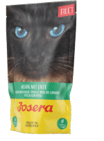 Josera konservai katėms su vištienos filė ir antiena, 16x70g.