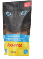 Josera konservai katėms su vištienos filė ir lašiša, 16x70g.