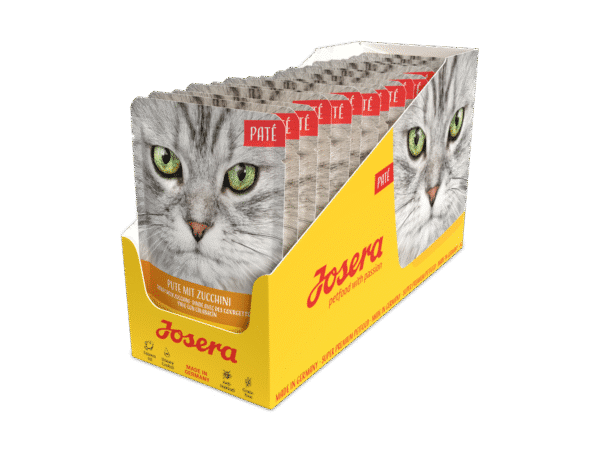 Josera Paté paštetas katėms su kalakutiena ir cukinijomis, 16x85g.