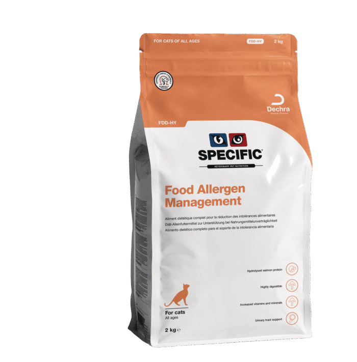 SPECIFIC™ FDD-HY Food Allergen Management pašaras katėms, turinčioms alergiją maistui