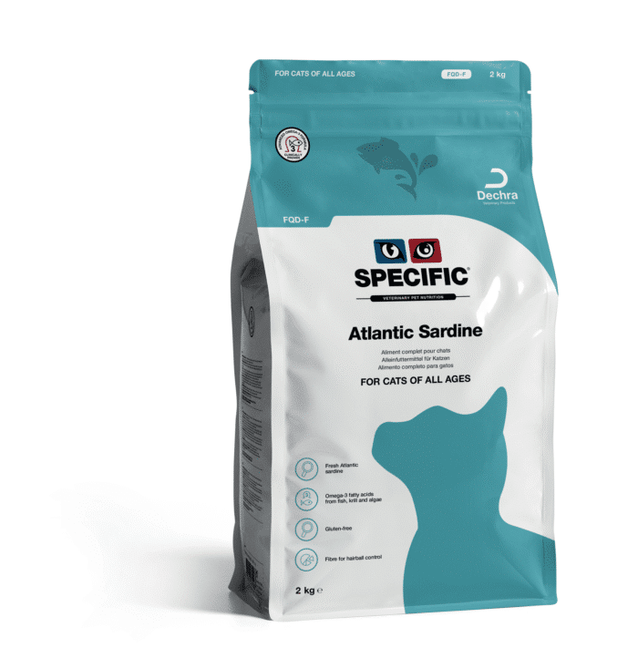 SPECIFIC™ FQD-F kasdieninis ėdalas sveikoms katėms su Atlanto sardinėmis 2kg