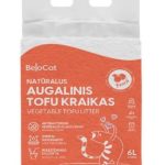 Belocat „TOFU” Kačių kraikas persikų kvapo 6L /2,5kg
