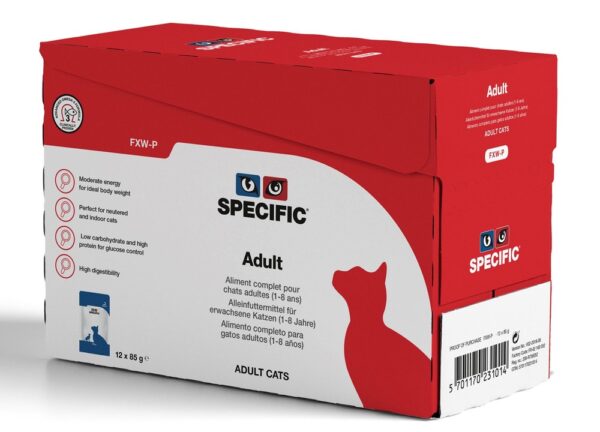 SPECIFIC™ FXW-P guliašas katėms (gabalėliai drebučiuose)