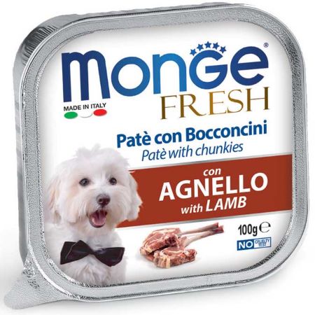 Monge Fresh paštetas šunims su ėriena 100g