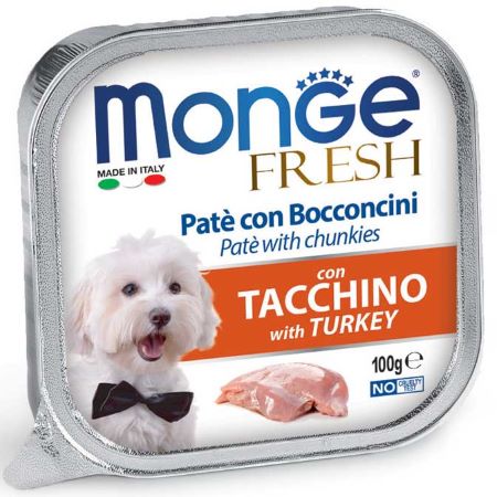 Monge Fresh paštetas šunims su kalakutiena 100g