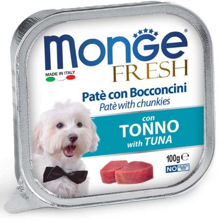 Monge Fresh paštetas šunims su tunu 100g