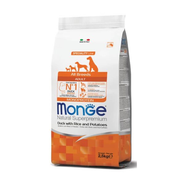 Monge Spec. Line Monoprotein All Breeds Adult sausas maistas su antiena
