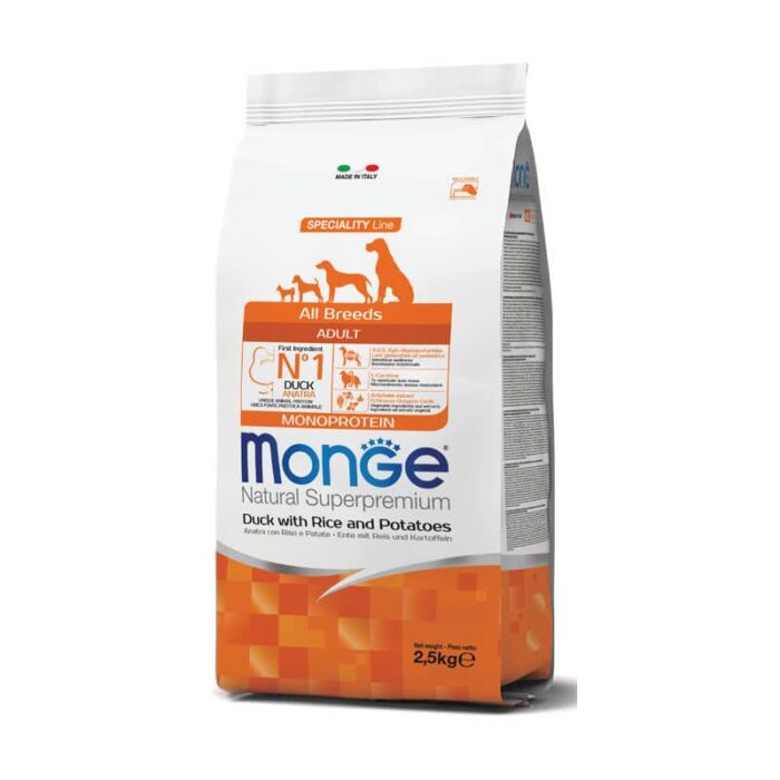 Monge Spec. Line Monoprotein All Breeds Adult sausas maistas su antiena