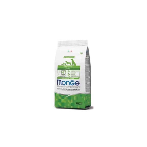 Monge Spec. Line Monoprotein All Breeds Adult sausas maistas su triušiena