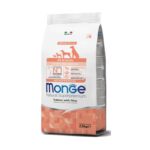 Monge Monoprotein Line All Breeds Puppy & Junior Salmon sausas maistas šuniukams