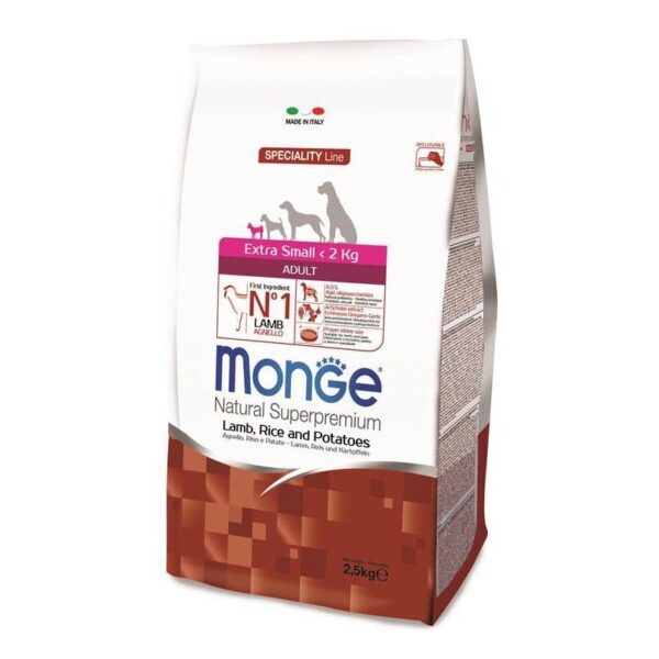 Monge Speciality Line Extra Small Adult sausas maistas šunims su ėriena