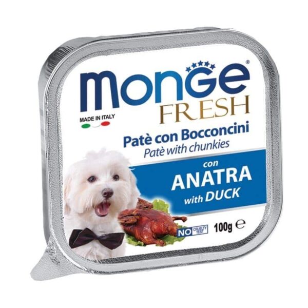 Monge Fresh paštetas šunims su antiena 100g
