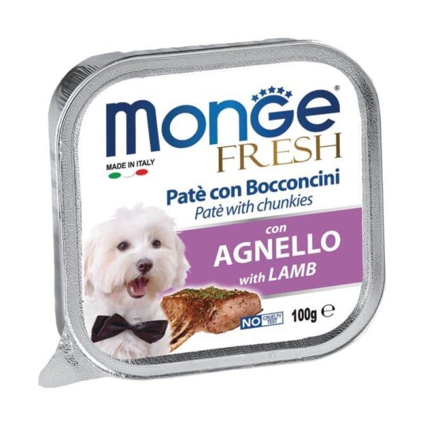 Monge Fresh paštetas šunims su ėriena 100g