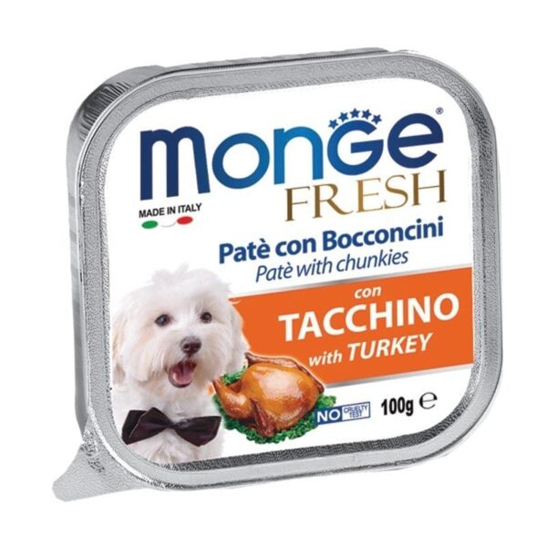 Monge Fresh paštetas šunims su kalakutiena 100g