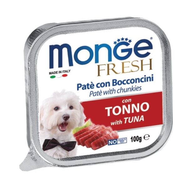 Monge Fresh paštetas šunims su tunu 100g