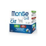Monge Grill konservuotas pašaras sterilizuotoms katėms mix su ėriena/triušiena 85g x12