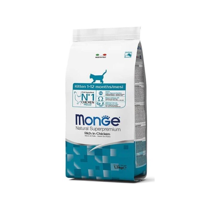 Monge Dry Cat Kitten sausas maistas kačiukams su vištiena