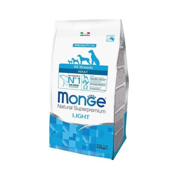 Monge Spec. Line All Breeds Adult Light Salmon sausas maistas šunims
