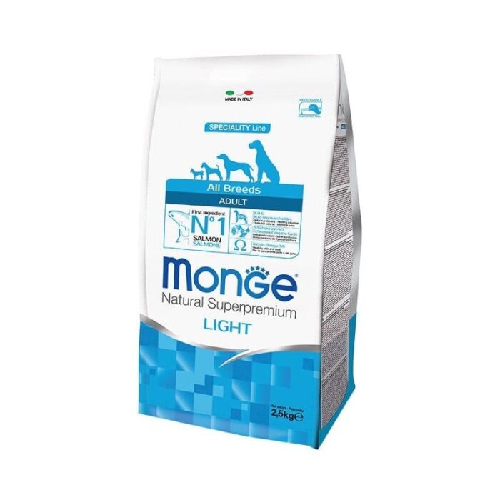 Monge Spec. Line All Breeds Adult Light Salmon sausas maistas šunims