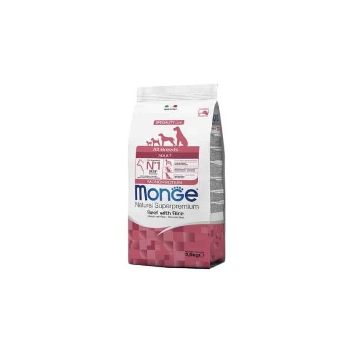 Monge Spec. Line Monoprotein All Breeds Adult Beef sausas maistas šunims
