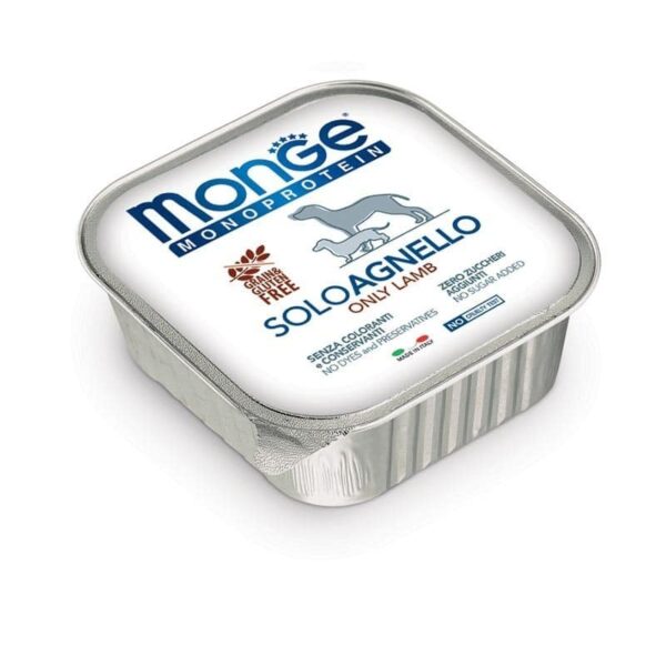 Monge Monoproteico SOLO konservai šunims su ėriena 150g