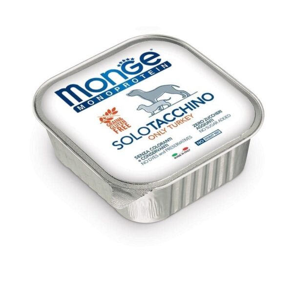 Monge Solo konservai šunims su kalakutiena 150gr