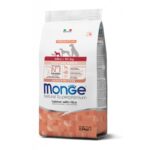 Monge Spec. Line Monoprotein Mini Puppy pašaras jauniems šuniukams su lašiša ir ryžiais