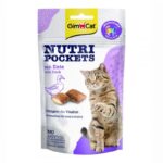 GimCat Nutri Pockets skanėstai katėms su su antiena ir multivitaminais 60g