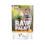 Raw Paleo Kitten Turkey pouch guliašas kačiukams su kalakutiena, 100g