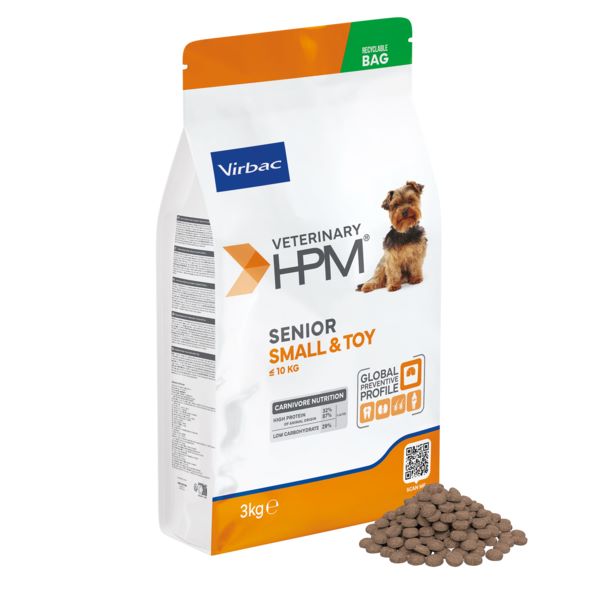 Virbac Senior Dog Small & Toy maistas senyviems, mažų veislių šunims