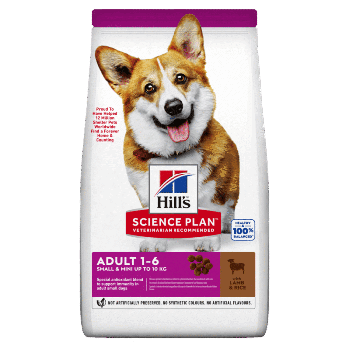 Hill's SP Canine Adult S&M Lamb & Rice mažų veislių suaugusiems šunims su ėriena