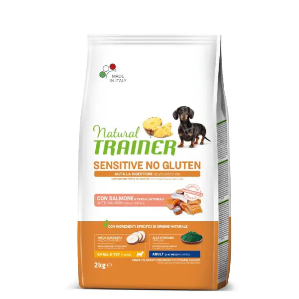 NT ADULT DOG SENSITIVE NO GLUTEN MINI SALMON su lašiša