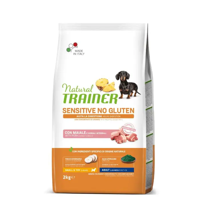 NT ADULT DOG SENSITIVE NO GLUTEN MINI PORK su kiauliena