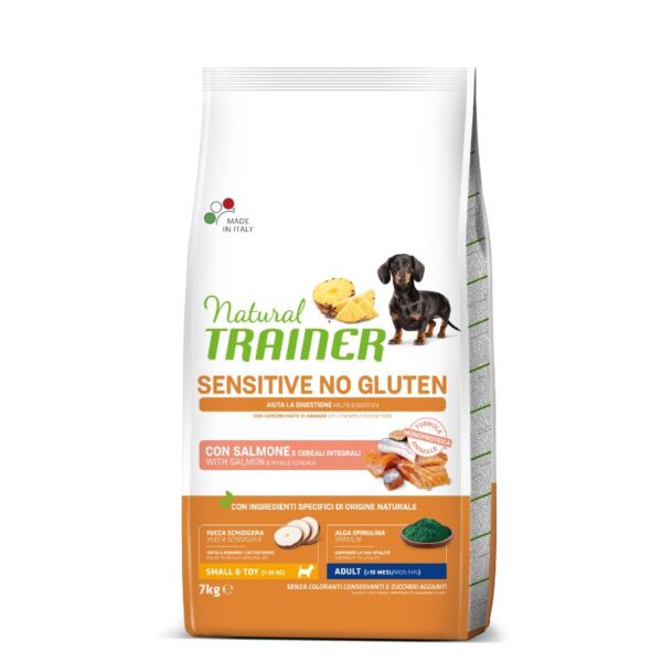 NT ADULT DOG SENSITIVE NO GLUTEN MINI SALMON su lašiša