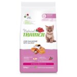 NATURAL TRAINER Cat Kitten Salmon Kačiukams su lašiša 1.5kg